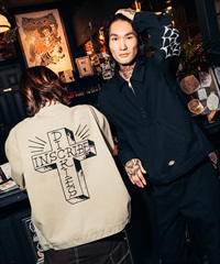 Dickies ディッキーズ ジャケット メンズ INSCRIBE TATTOO コラボモデル MS X INS CROSS PRINT JK 81560400(0003-M)