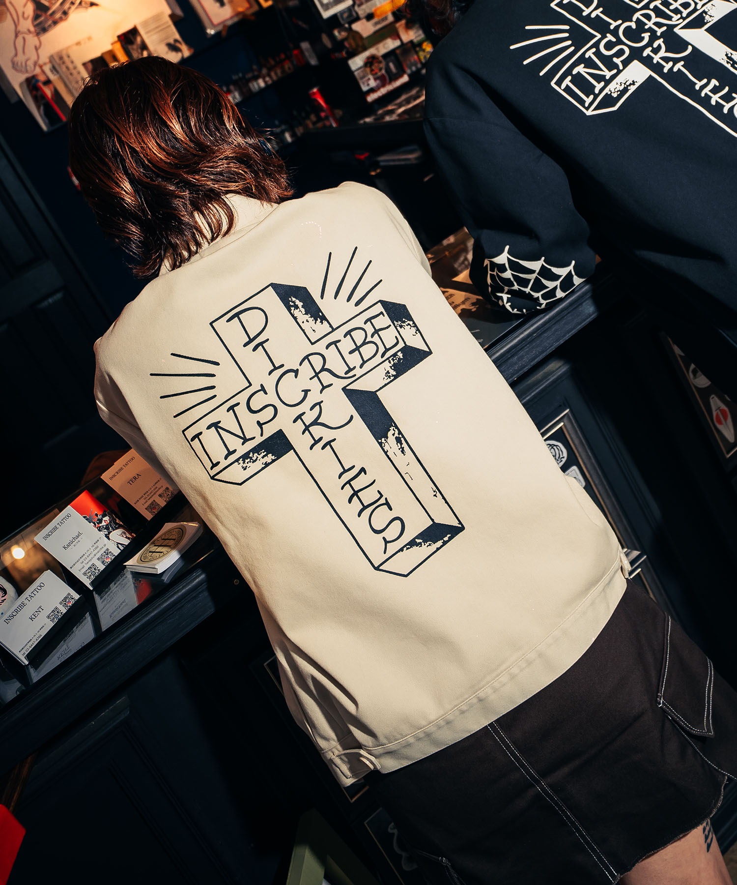 Dickies ディッキーズ ジャケット メンズ INSCRIBE TATTOO コラボモデル MS X INS CROSS PRINT JK 81560400(0003-M)
