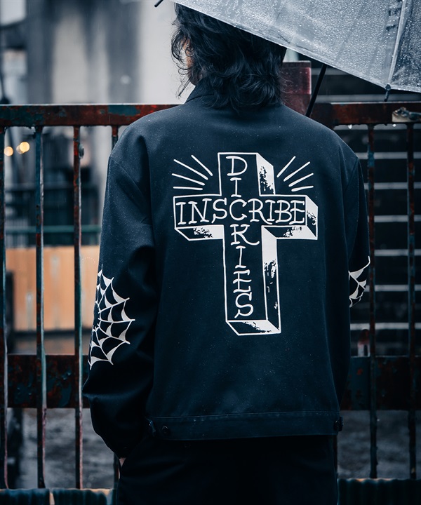 Dickies ディッキーズ ジャケット メンズ INSCRIBE TATTOO コラボモデル MS X INS CROSS PRINT JK 81560400