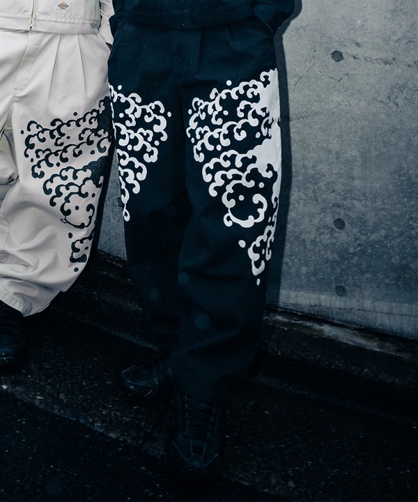 Dickies ディッキーズ ロングパンツ メンズ INSCRIBE TATTOO コラボモデル MS X INS WAVE PRINT PT 81560500