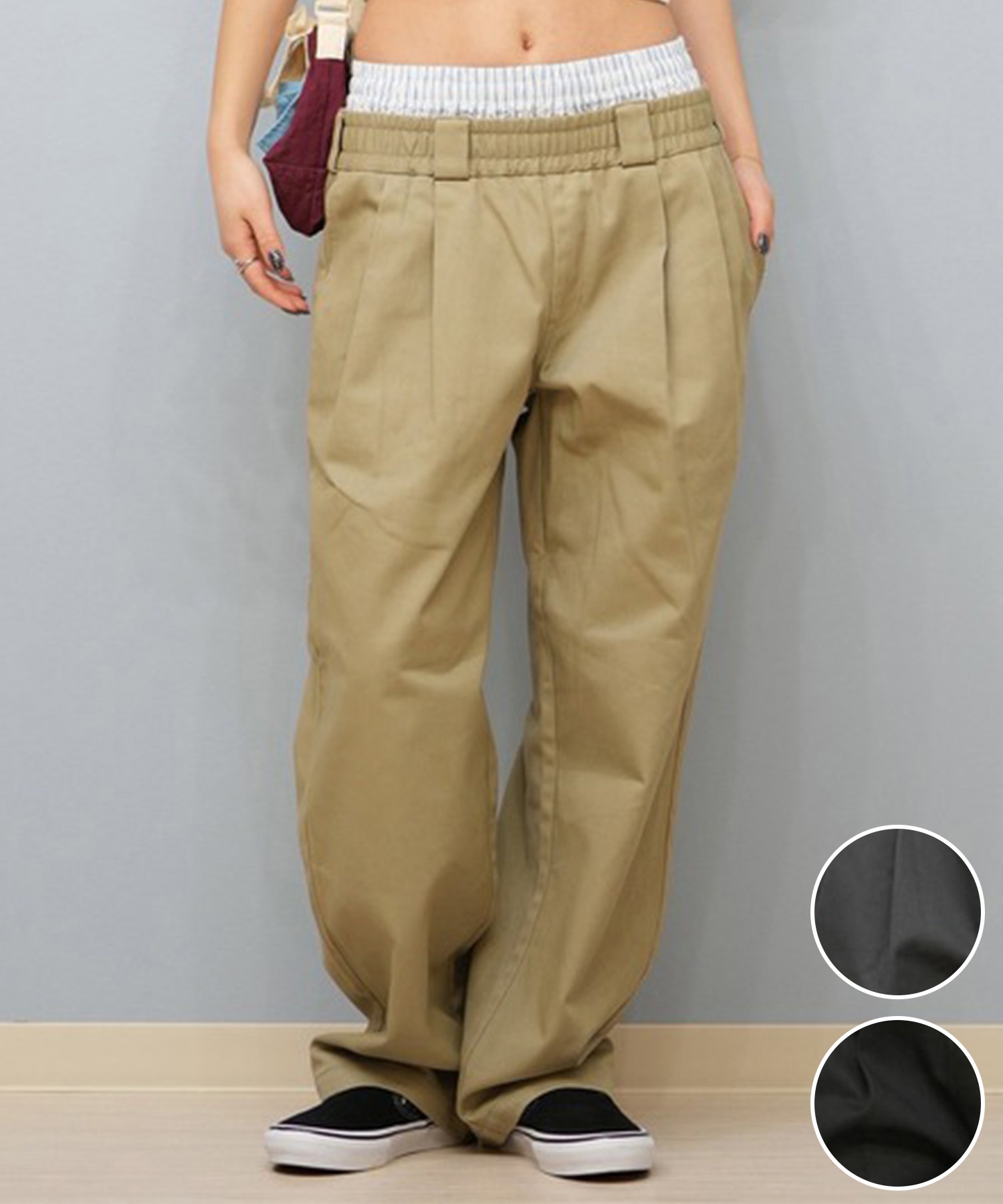 Dickies/ディッキーズ レディース ウエストタグレイヤードチノパンツ 81120500(80-M)