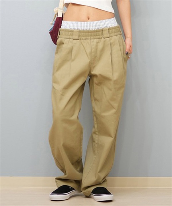 Dickies/ディッキーズ レディース ウエストタグレイヤードチノパンツ 81120500