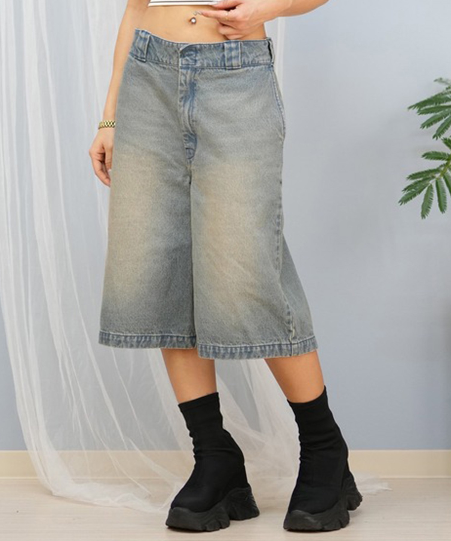 Dickies/ディッキーズ レディース デニムハーフパンツ 81120600(40-M)