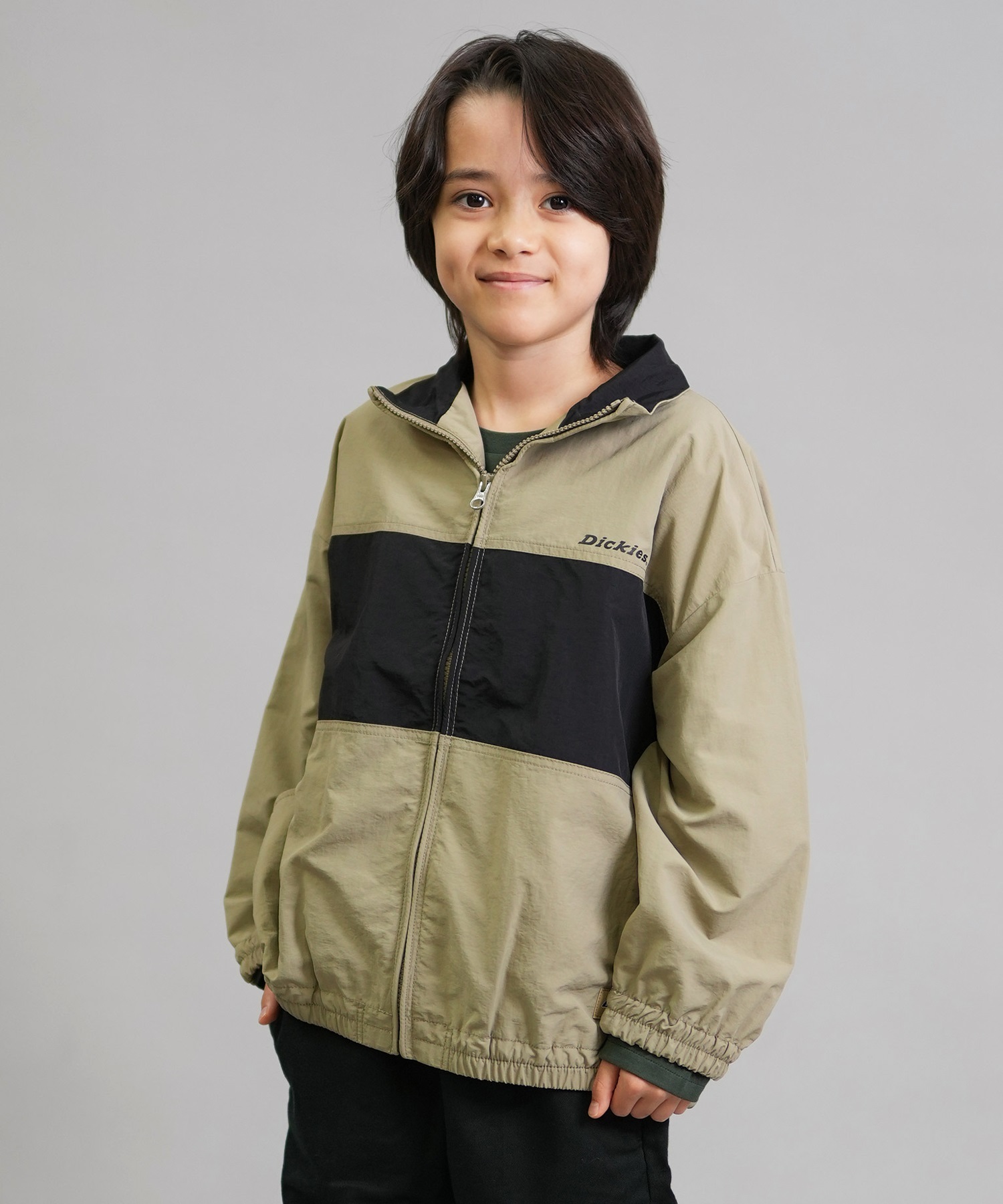 Dickies ディッキーズ ジャケット キッズ ジュニア ナイロントラックジャケット 253K10M201 ムラサキスポーツ限定(KH-130cm)