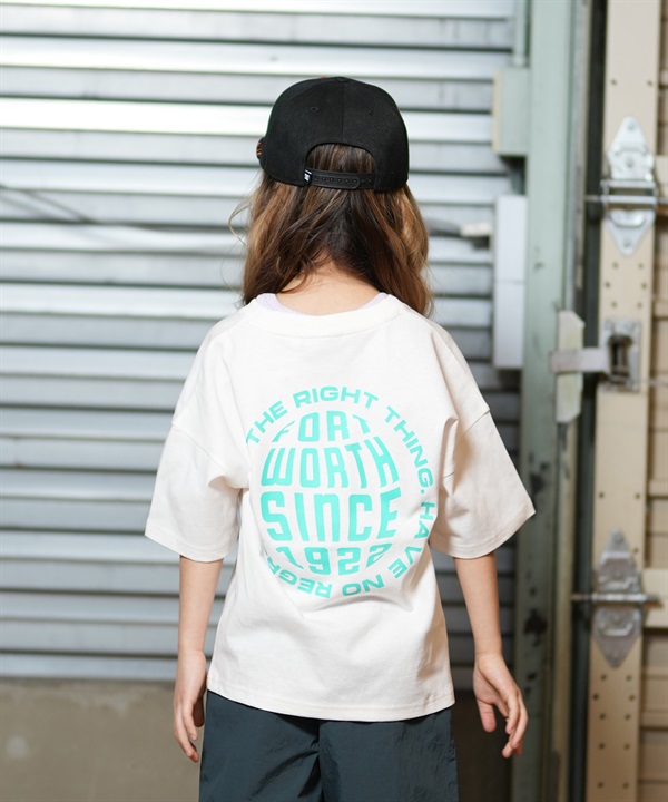 Dickies ディッキーズ 半袖 Tシャツ キッズ ジュニア 子供 バックプリント ヴィンテージ風 ピグメント加工 81220200