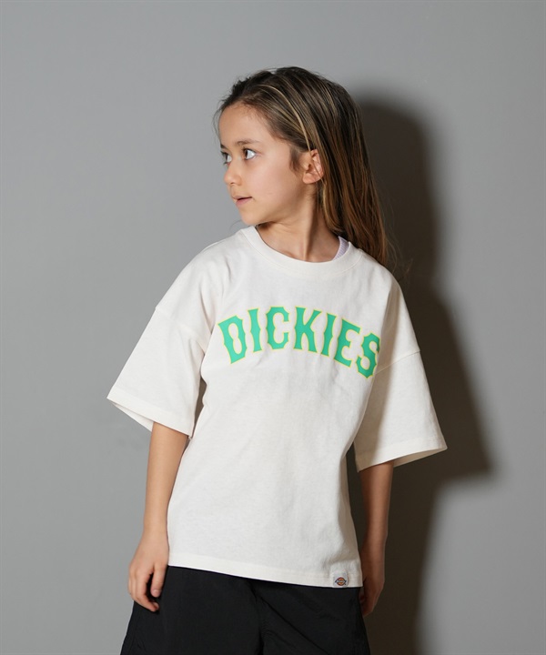 Dickies ディッキーズ 半袖 Tシャツ キッズ ジュニア 子供 アーチロゴ ヴィンテージ風 ピグメント加工 81220300