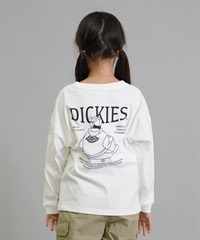 Dickies ディッキーズ 長袖 Tシャツ キッズ DK Pigment dye L T shirt 253K30M201 ムラサキスポーツ限定(WT-130cm)