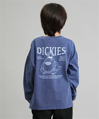 Dickies ディッキーズ 長袖 Tシャツ キッズ DK Pigment dye L T shirt 253K30M201 ムラサキスポーツ限定(CBL-130cm)