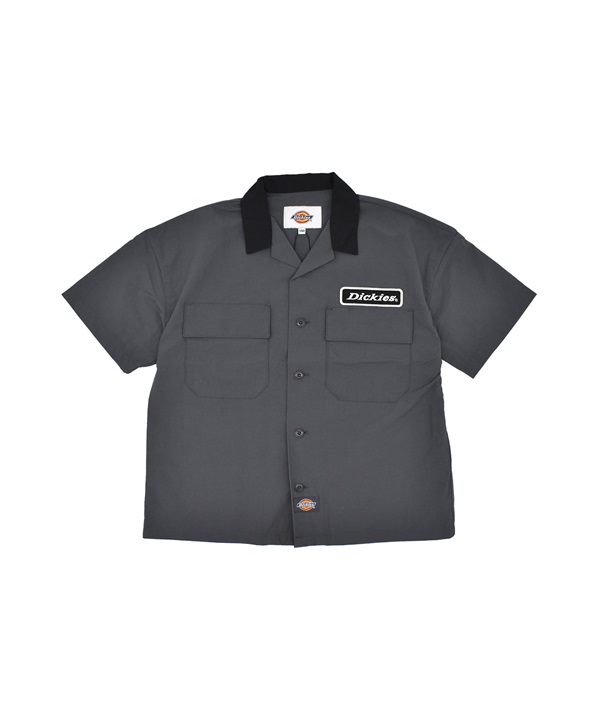 Dickies ディッキーズ 半袖 シャツ キッズ ジュニア 子供 ボーリングシャツ ワンポイント ロゴ 81220000