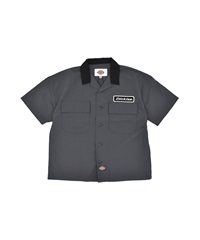 Dickies ディッキーズ 半袖 シャツ キッズ ジュニア 子供 ボーリングシャツ ワンポイント ロゴ 81220000(0089-130cm)