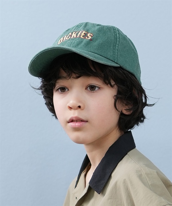 Dickies ディッキーズ キャップ 帽子 キッズ ジュニア 子供 6パネル ローキャップ フリーサイズ ピグメント加工 ヴィンテージ風 ロゴ 81220500