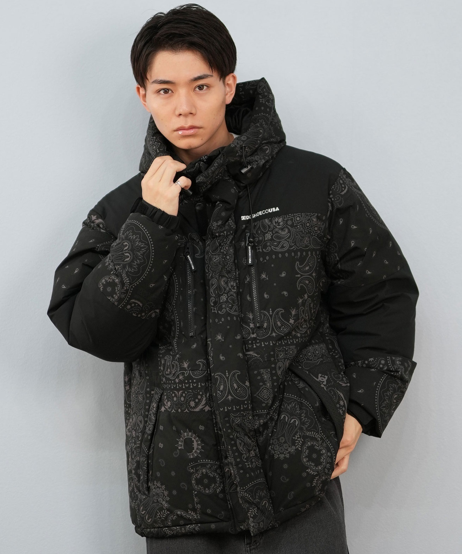 DC ディーシー ダウン ジャケット メンズ オーバーサイズ 25 DOWN GLACIER JACKET DJK254021(BKB-M)