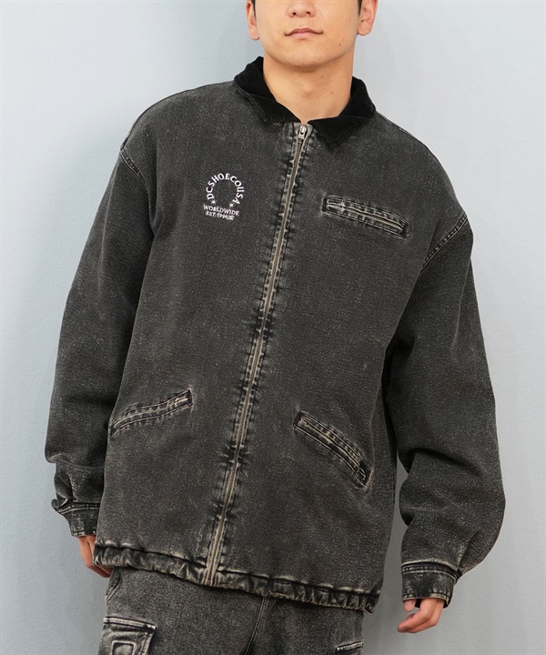 DC ディーシー アウター メンズ パデッドジャケット ワークジャケット デニム生地 中綿 PADDED WORK JACKET DJK254026