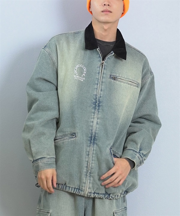 DC ディーシー アウター メンズ パデッドジャケット ワークジャケット デニム生地 中綿 PADDED WORK JACKET DJK254026