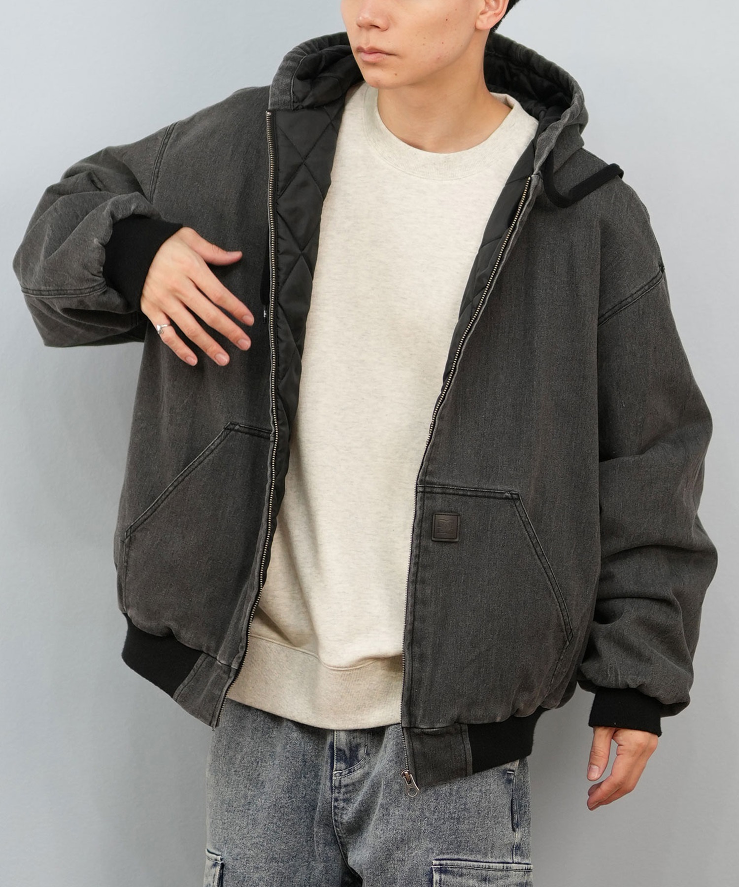 DC ディーシー アウター ブルゾン メンズ ジップアップ PADDED HOOD