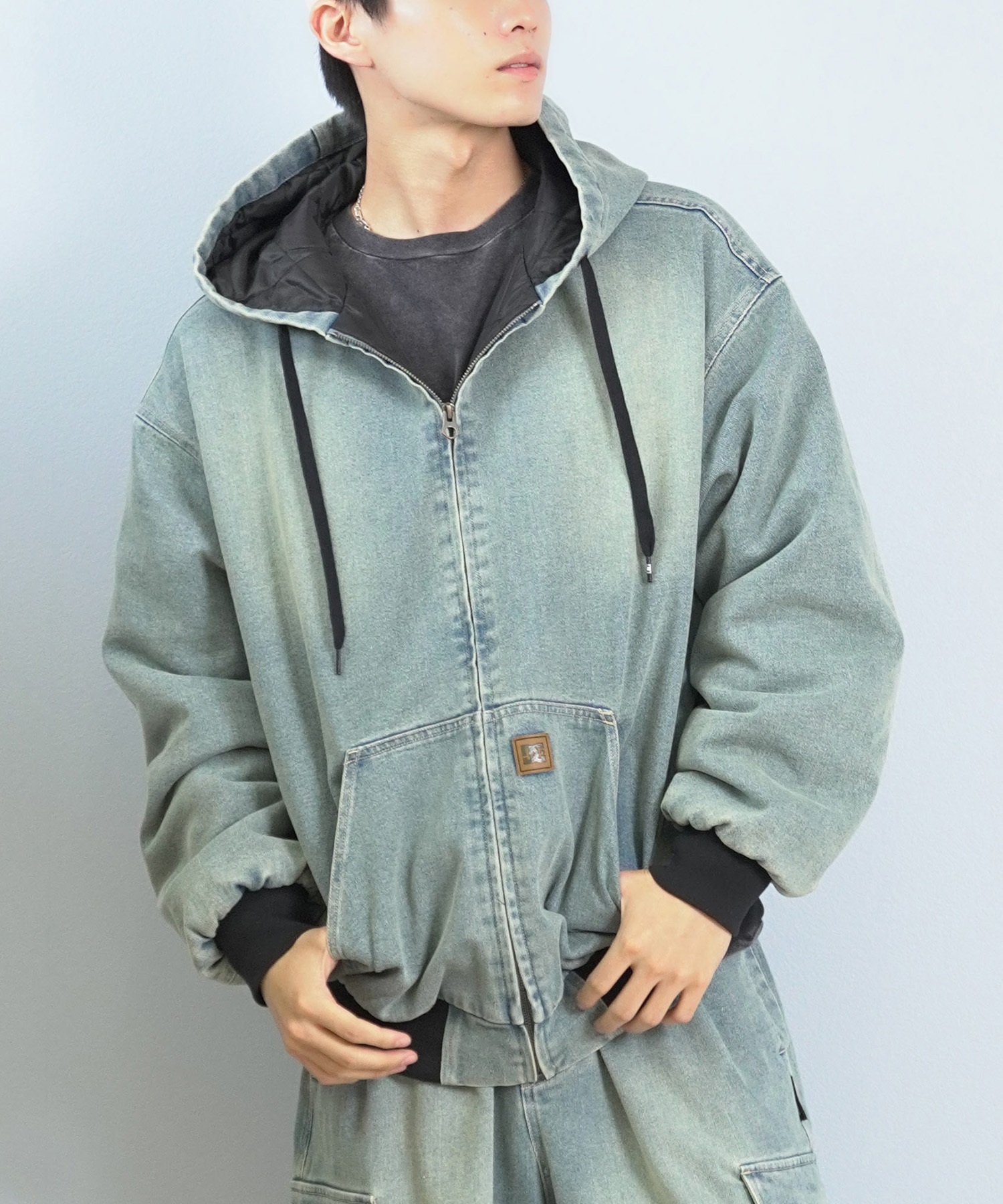 DC ディーシー アウター ブルゾン メンズ ジップアップ PADDED HOOD