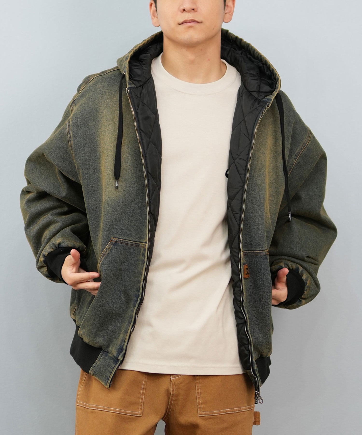 DC ディーシー アウター ブルゾン メンズ ジップアップ PADDED HOOD