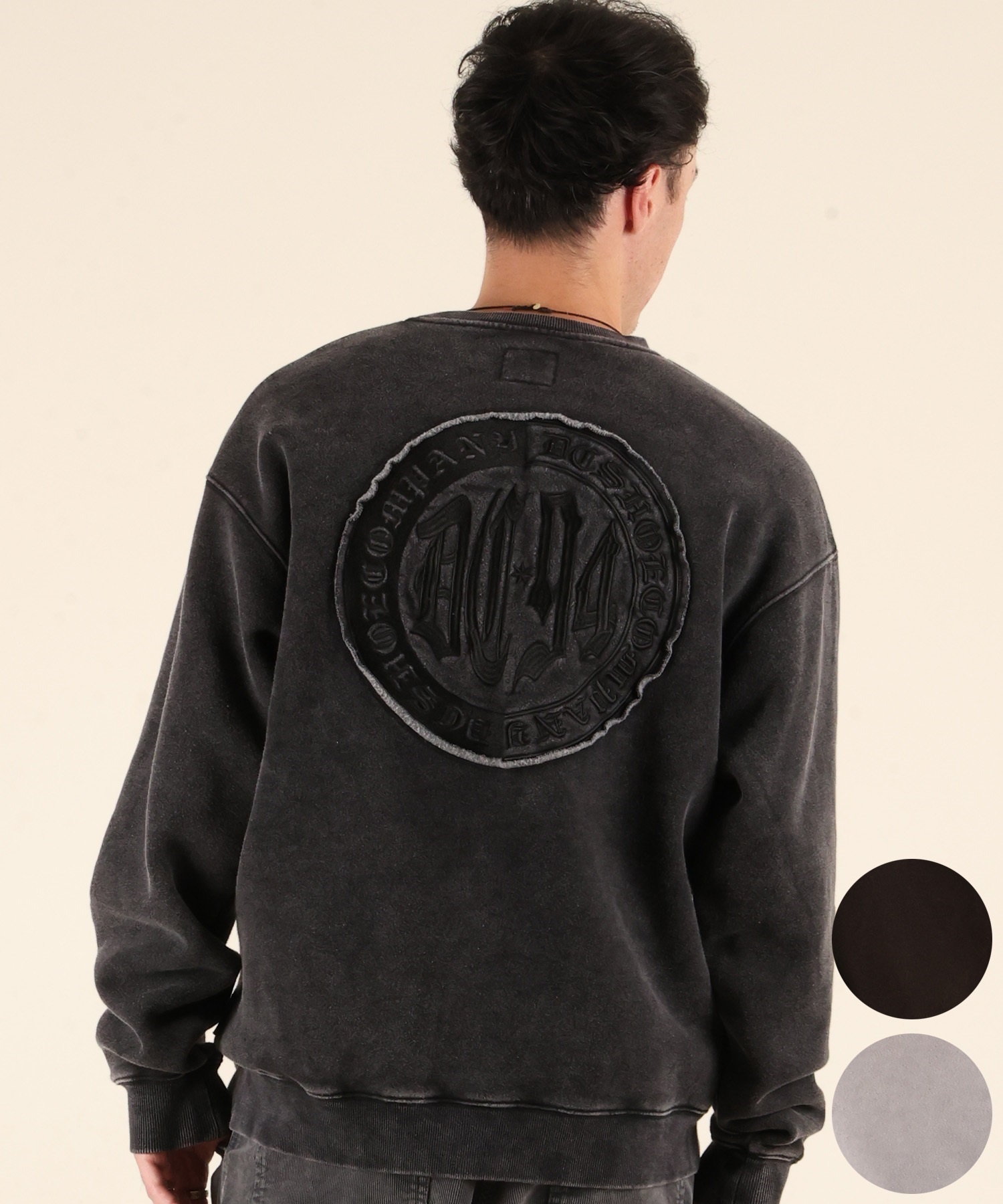 DC ディーシー トレーナー スウェット メンズ 裏起毛 DPO254058M ムラサキスポーツ限定(BKB-M)