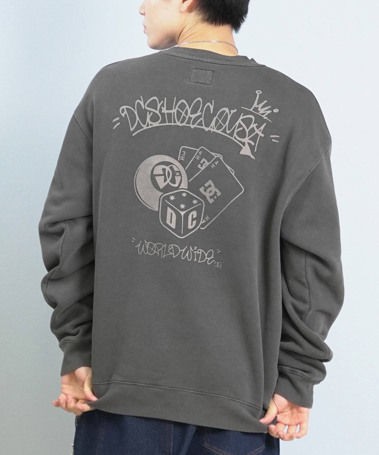 DC ディーシー トレーナー スウェット メンズ クルーネック バック