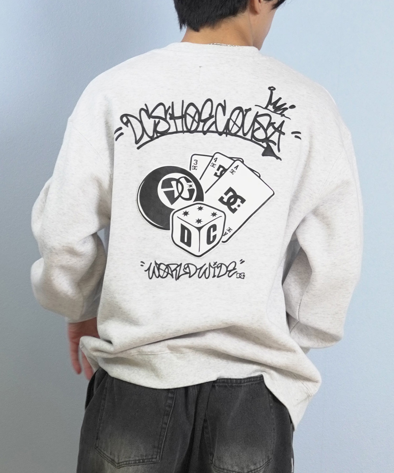 DC ディーシー トレーナー スウェット メンズ クルーネック バック