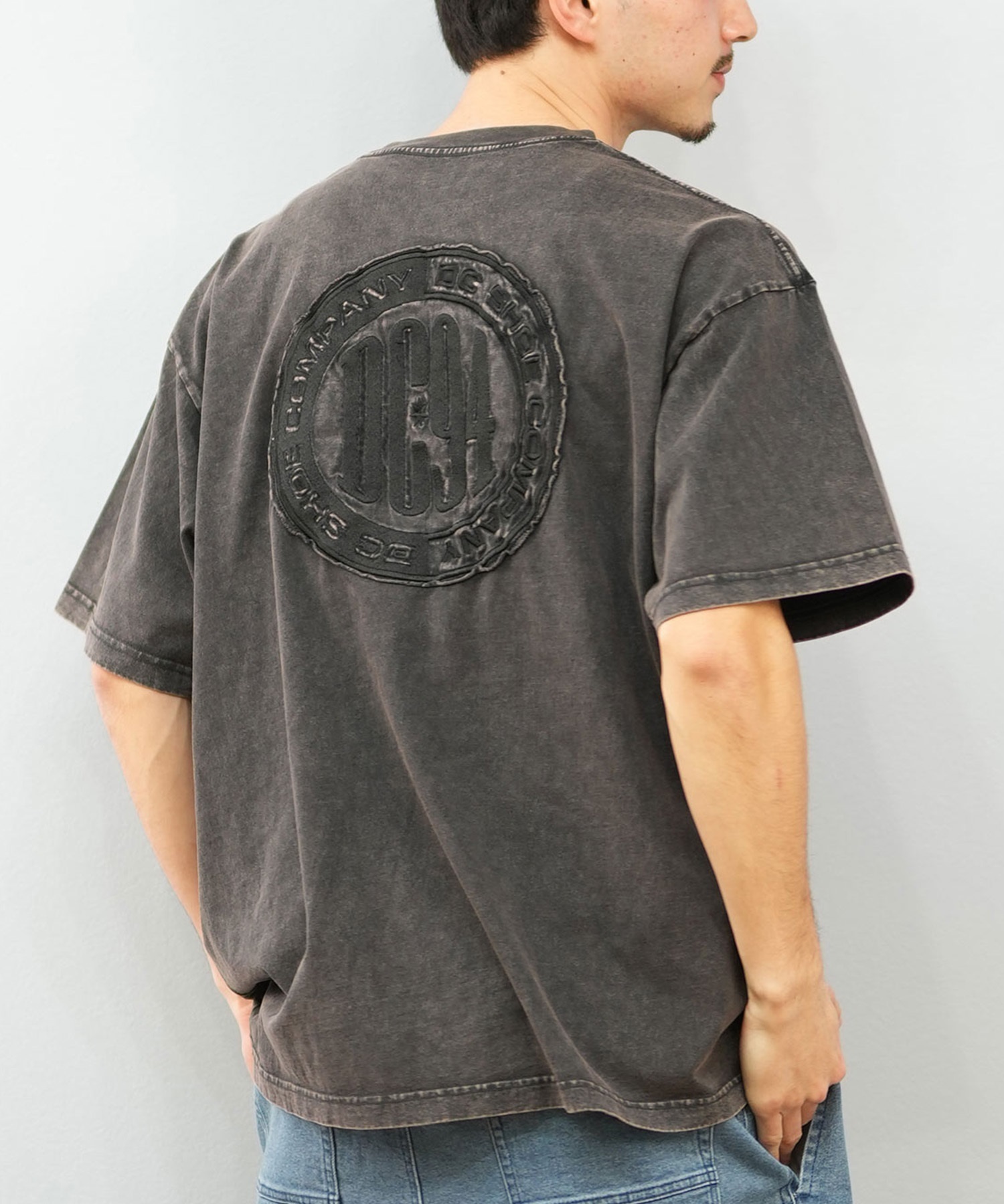 DC ディーシー 半袖 Tシャツ メンズ バックプリント ピグメント加工