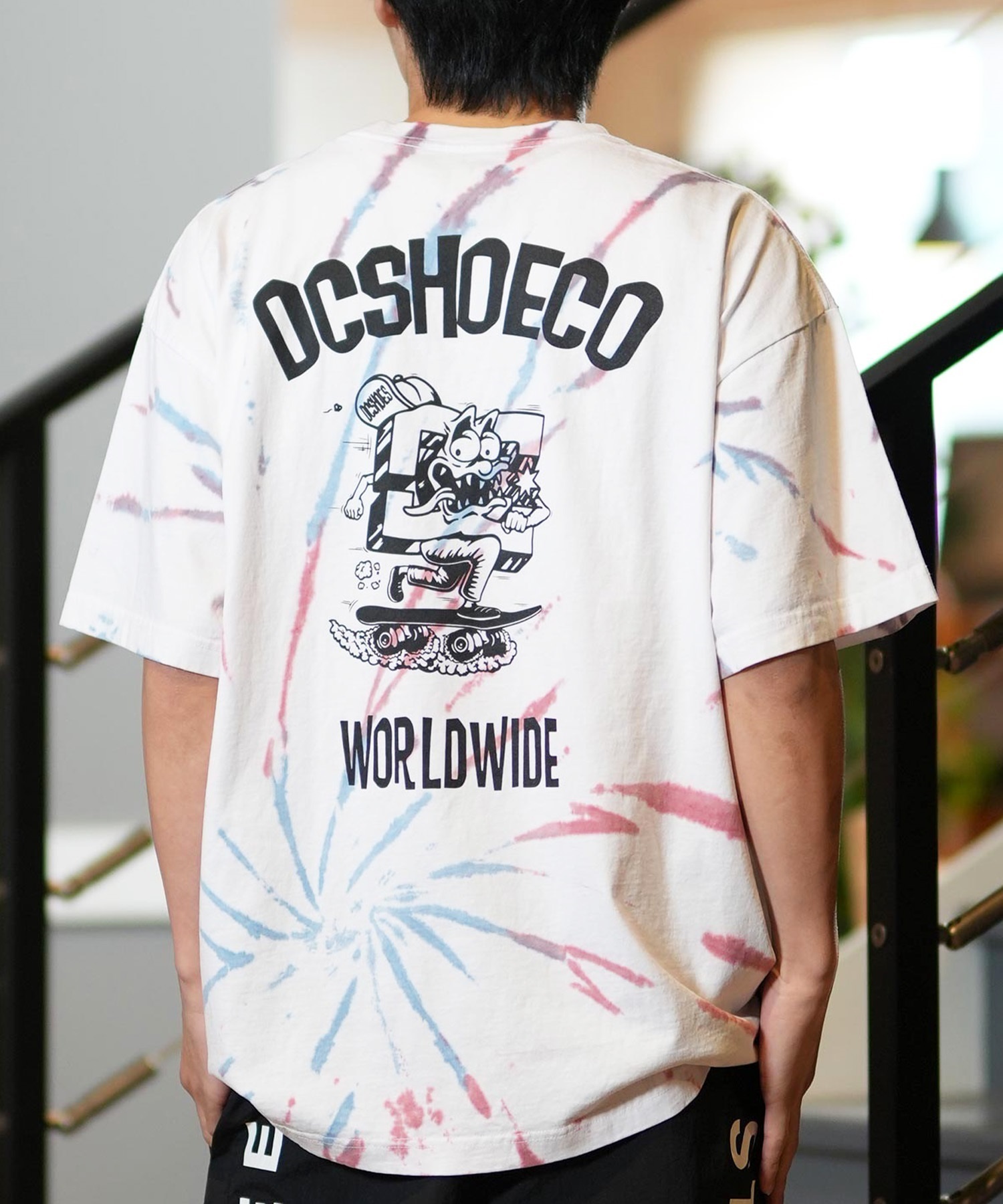 DC ディーシー 半袖 Tシャツ メンズ バックプリント オーバーサイズ DST251091(MUT2-M)