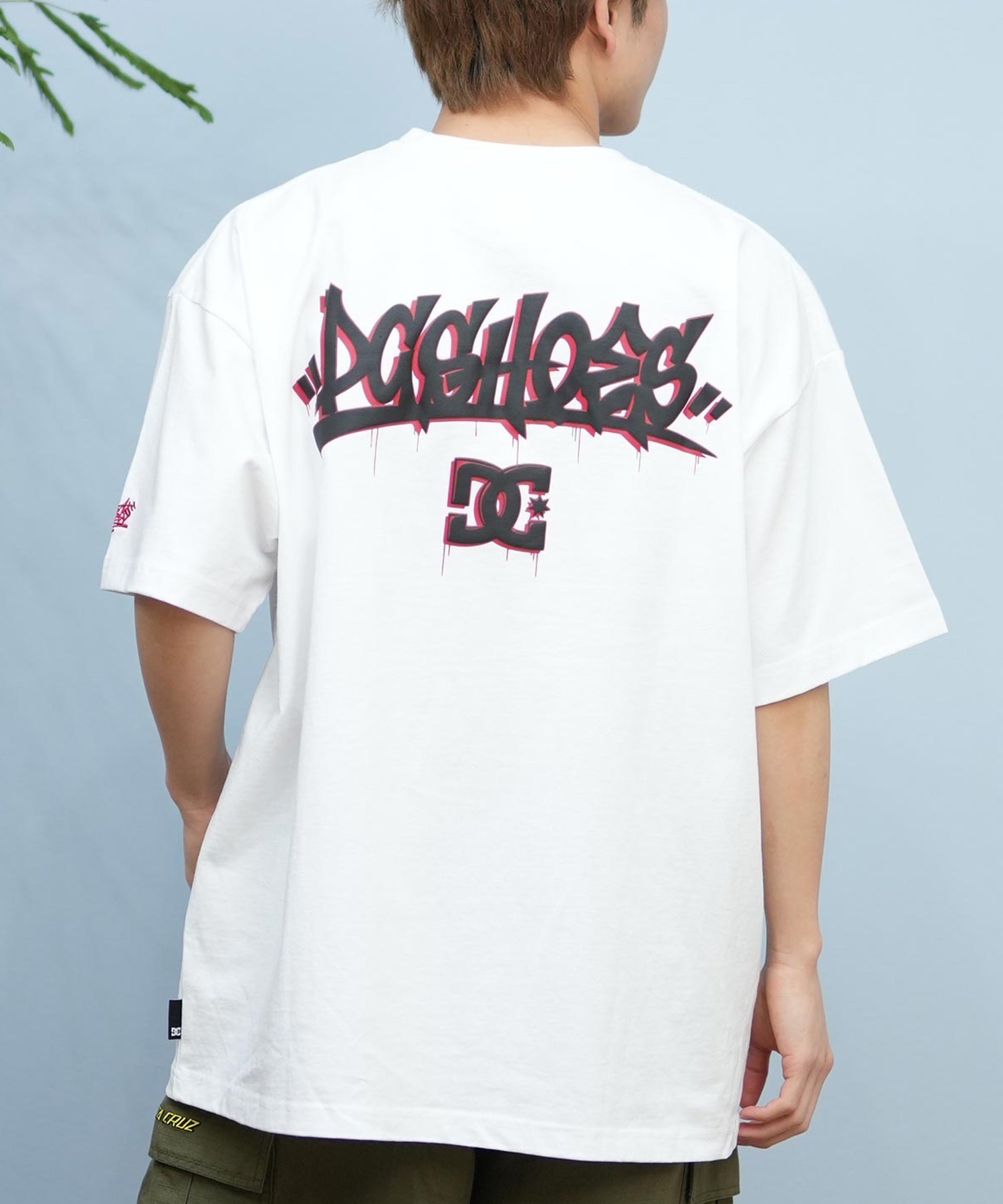 DC ディーシー 半袖 Tシャツ メンズ バックプリント ルーズシルエット 25 GRAFFITTI SS DST251097(WHT-M)