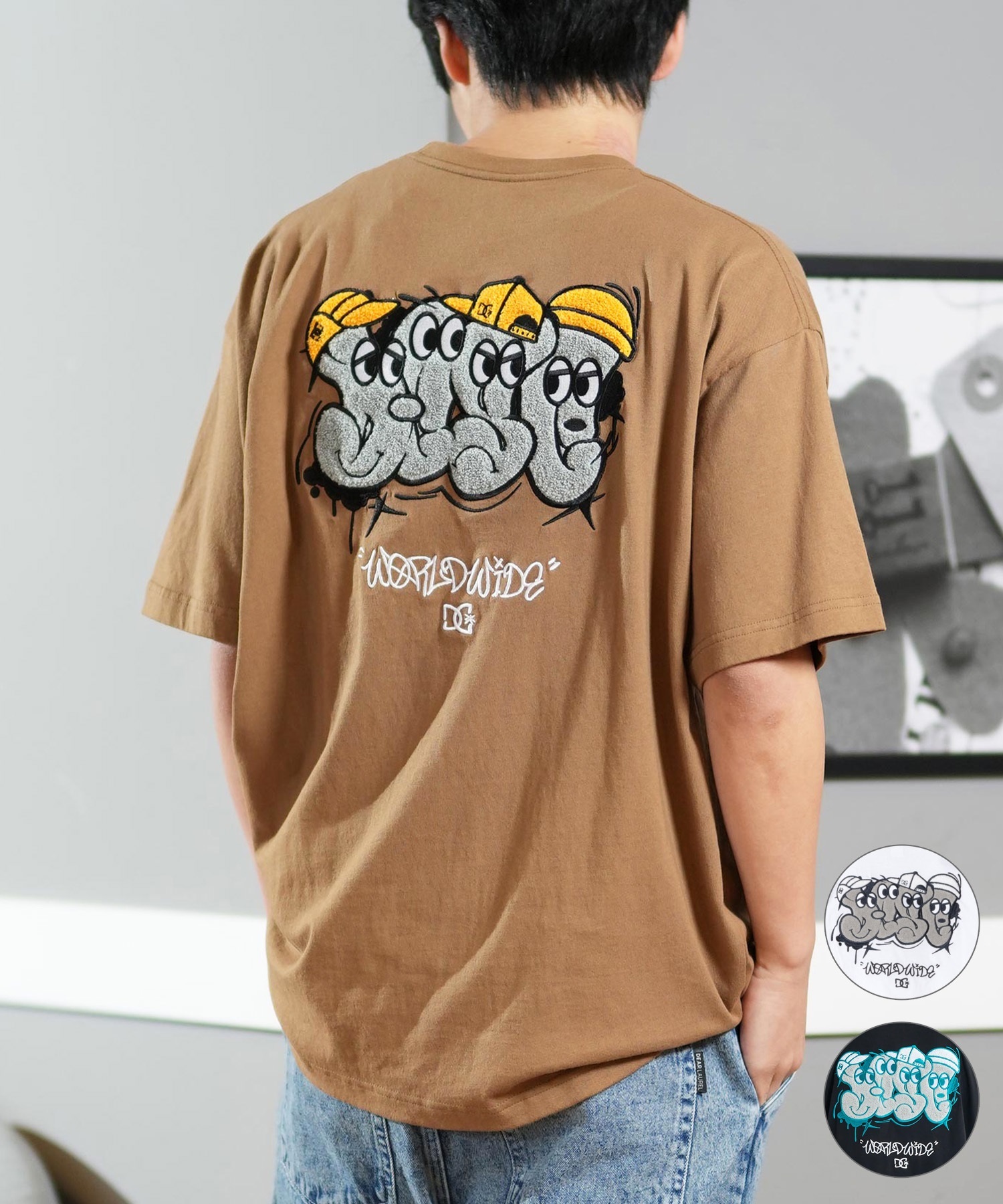 DC ディーシー 半袖 Tシャツ メンズ バックプリント オーバーサイズ