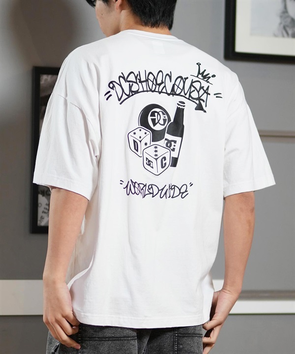 DC ディーシー 半袖 Tシャツ メンズ バックプリント オーバーサイズ 25 DBD SS DST252012