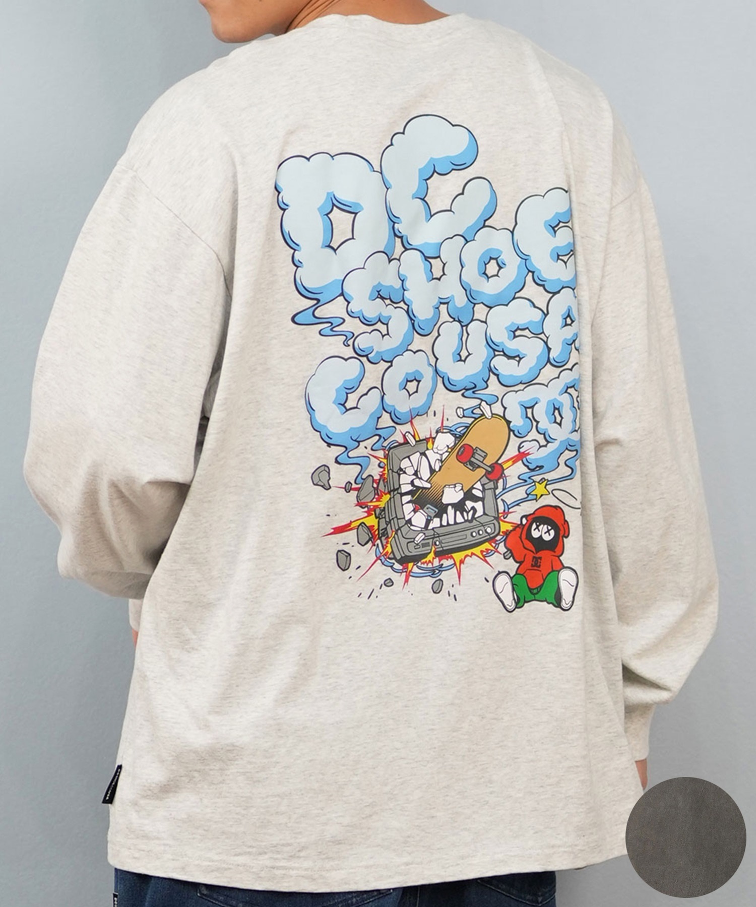 DC ディーシー 長袖 Tシャツ ロンT メンズ バックプリント 25 CLASH