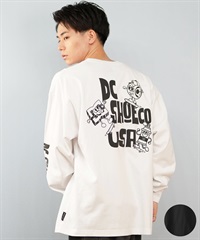DC ディーシー 長袖 Tシャツ ロンT メンズ バックプリント オーバー