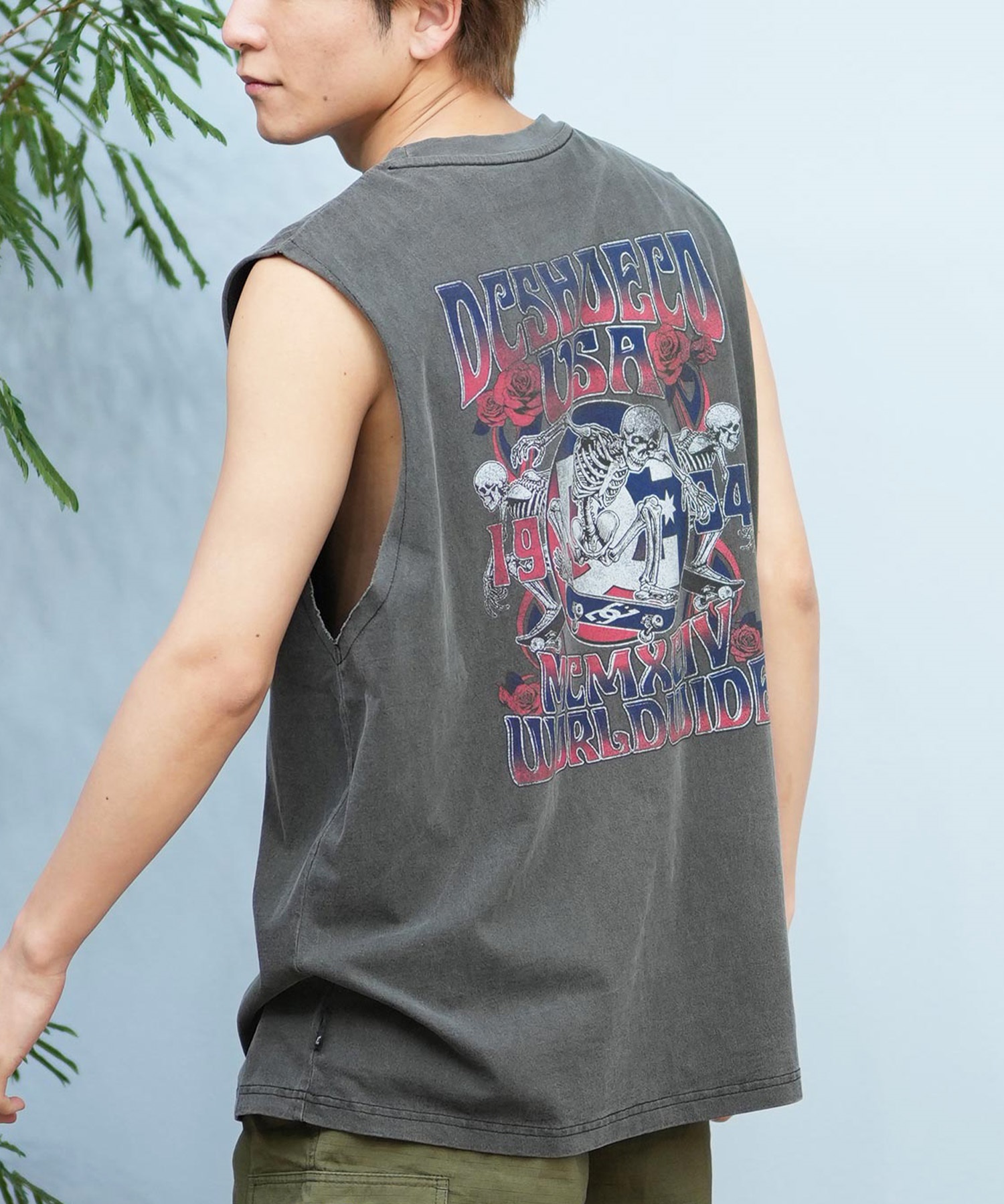 【MOUSSY】 VINTAGE LIKE TEAM タンクトップ MOUSSY（マウジー）の「VINTAGE LIKE TEAM タンクトップ（タンク