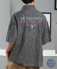 DC ディーシー 半袖 シャツ メンズ デニム 刺繍デザイン セットアップ対応 25 WORKERS SHIRT SS DSH252001