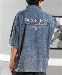 DC ディーシー 半袖 シャツ メンズ デニム 刺繍デザイン セットアップ対応 25 WORKERS SHIRT SS DSH252001
