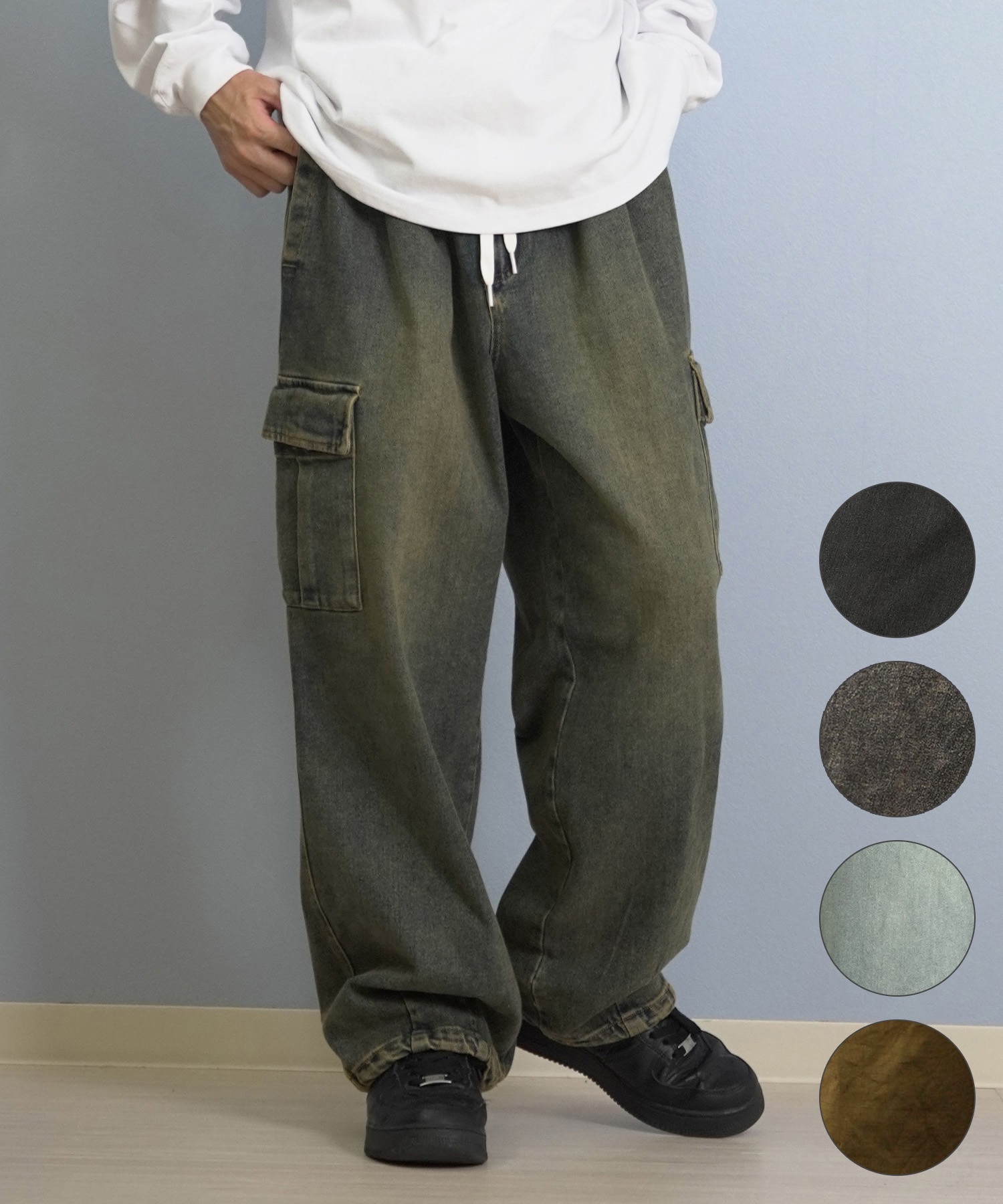 DC ディーシー ロングパンツ カーゴパンツ メンズ ワイドシルエット