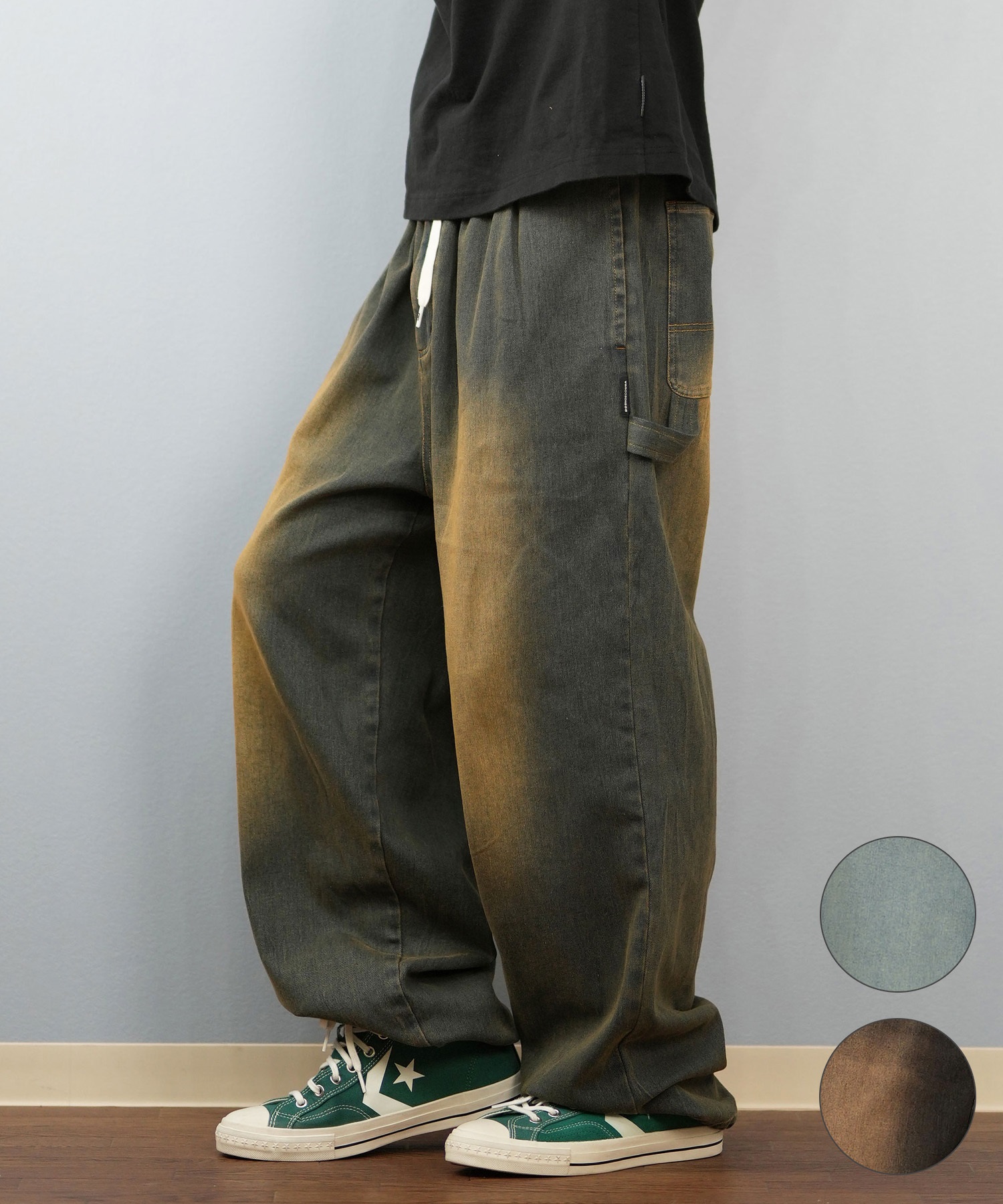 DC ディーシー ロングパンツ ペインターパンツ デニム メンズ バギー