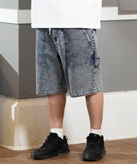 ★DRAW FIT★ デニム ツータック ショート パンツ ☆DRAW FIT☆ デニム ツータック ショート パンツ
