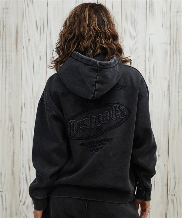 DC ディーシー プルオーバー パーカー レディース クロップド丈 ショート丈 裏起毛 LPO254308