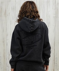 DC ディーシー プルオーバー パーカー レディース クロップド丈 ショート丈 セットアップ対応 裏起毛 LPO254308(BKS-M)