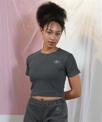 DC ディーシー 半袖 Tシャツ レディース クロップド丈 LST251308(BKD-S)