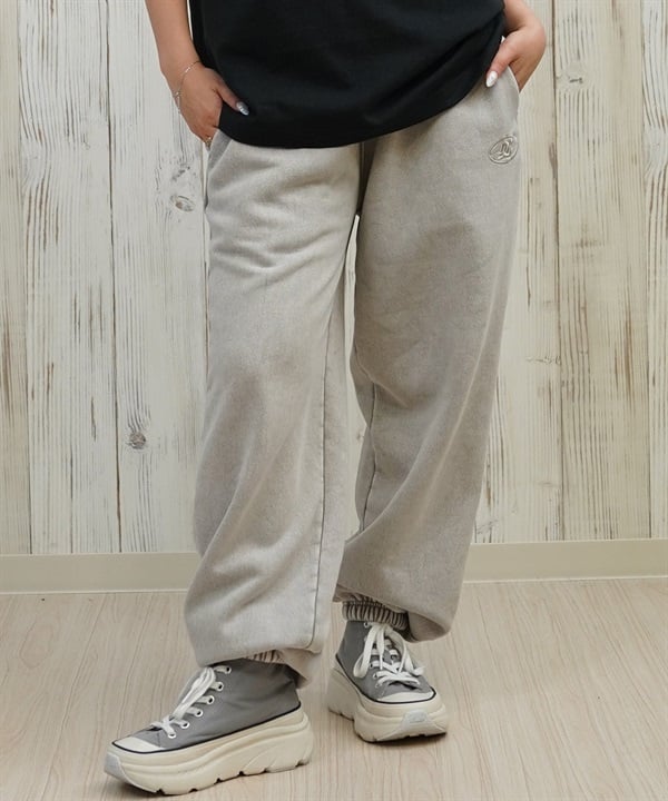 DC ディーシー ロングパンツ レディース スウェット パンツ 裏起毛 セットアップ対応 ワイド スウェットパンツ LPT254304(BES-M)