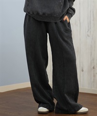 DC ディーシー ロングパンツ バギースウェット レディース 古着風 ヴィンテージ加工 裏起毛 セットアップ対応 LPT254317M ムラサキスポーツ限定(BKS-M)