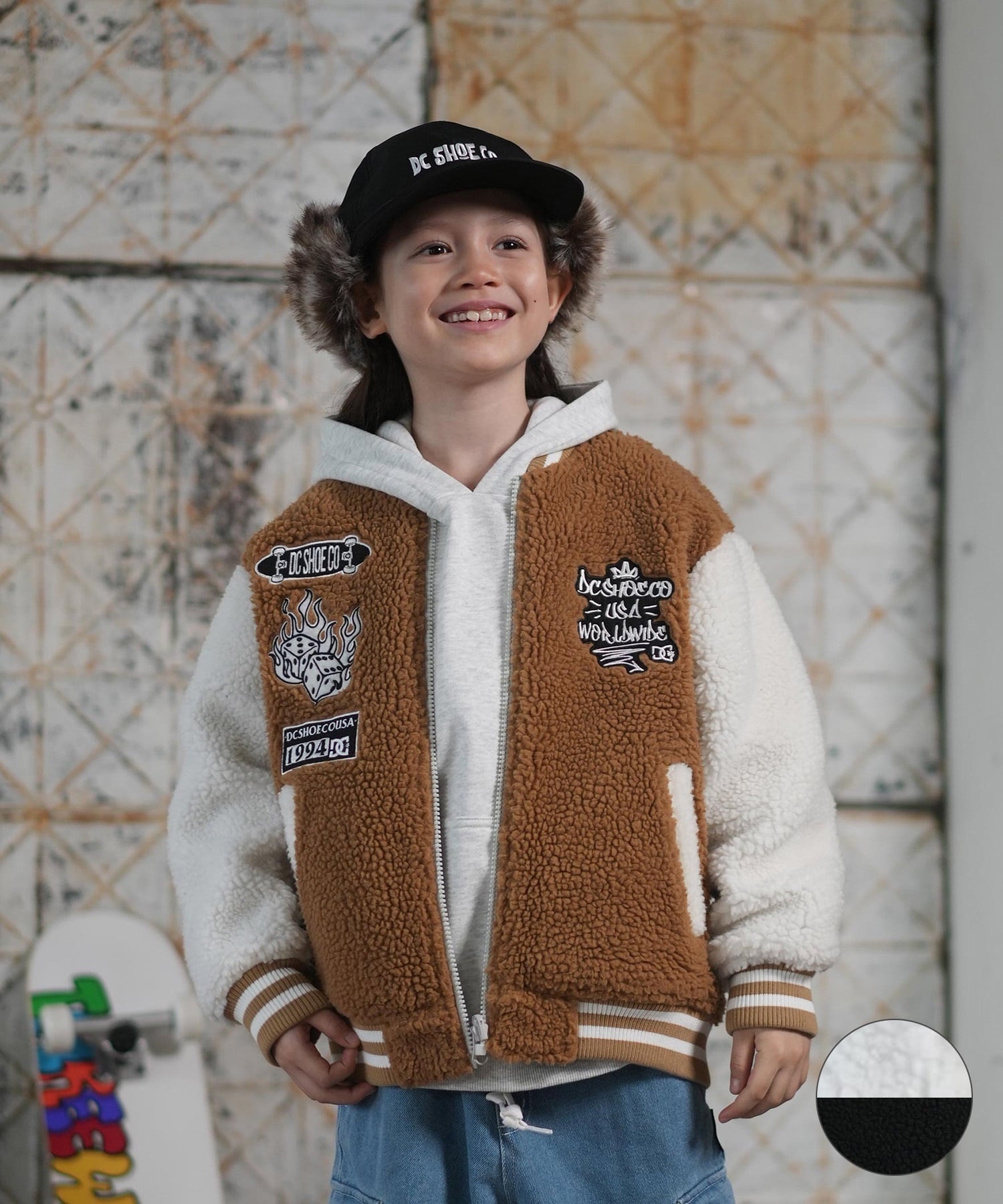 DC ディーシー アウター キッズ ジュニア 子供 リバーシブル