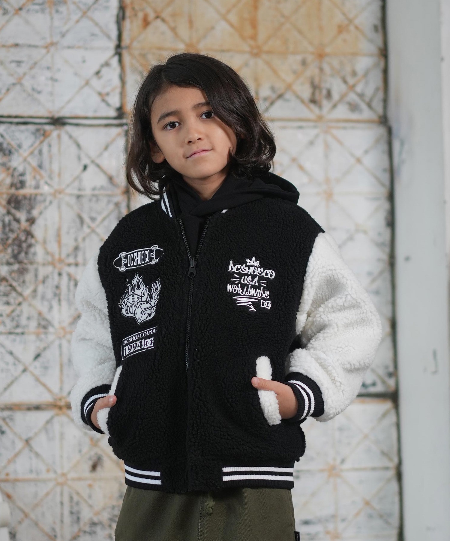DC ディーシー アウター キッズ ジュニア 子供 リバーシブル