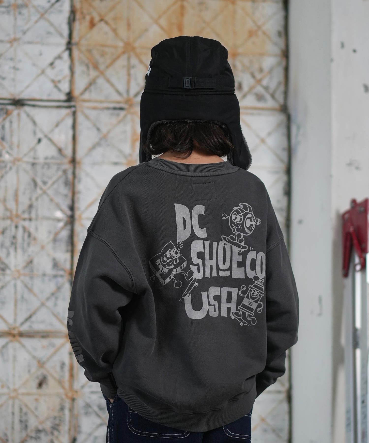 DC ディーシー トレーナー スウェット キッズ ジュニア 子供 クルー