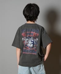 DC ディーシー 半袖 Tシャツ キッズ ジュニア 子供 バックプリント ロゴ 25 KD ROCK SKULL SS YST252504
