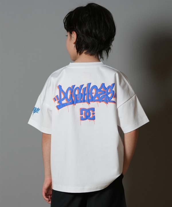 DC ディーシー 半袖 Tシャツ キッズ ジュニア 子供 バックプリント ロゴ 25 KD TECH TAKEE8 GRAFF YST252511