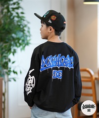 DC ディーシー 長袖 Tシャツ キッズ ロンT バックプリント