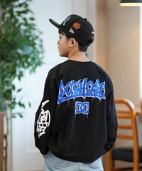 DC ディーシー 長袖 Tシャツ キッズ ロンT バックプリント