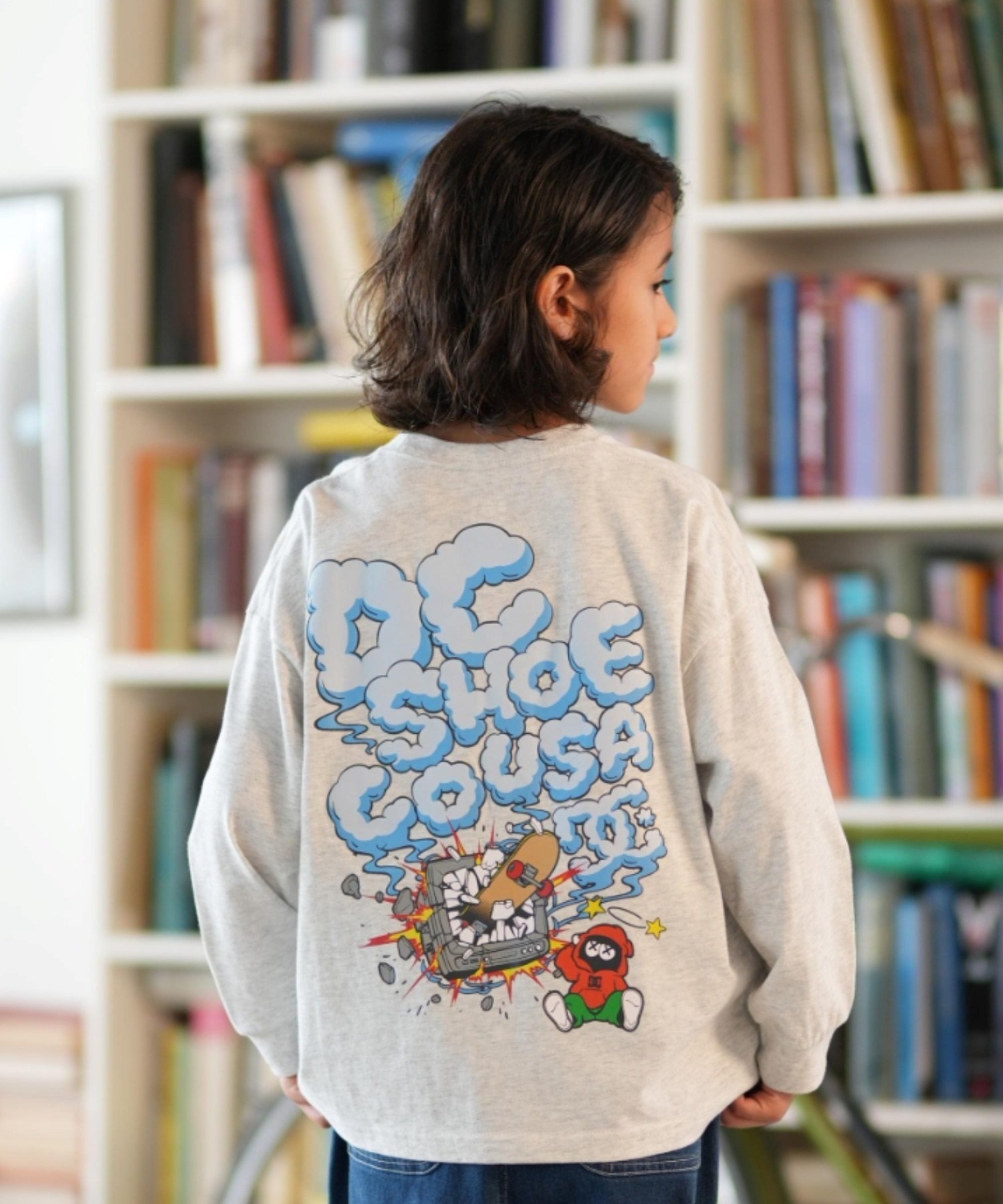 DC ディーシー 長袖 Tシャツ キッズ ジュニア ロンT 25 KD CLASH